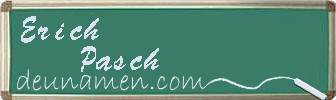 Erich Pasch Visitenkarte